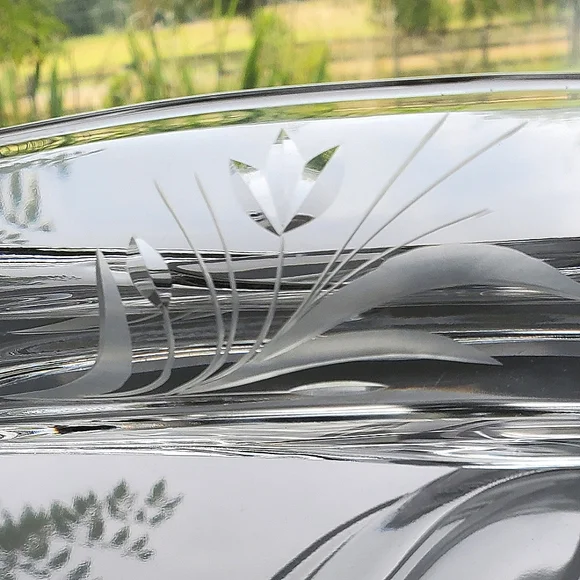 MCM Fostoria "Wheat" 3-part Clear Glossy Serving Dish - Picture 3 of 7